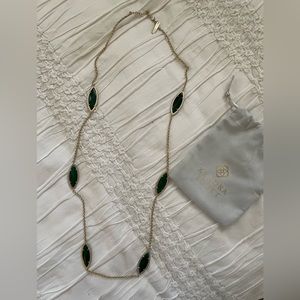 Kendra Scott Long Necklace Green